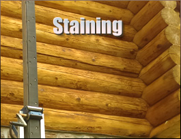  Butner, North Carolina Log Home Staining